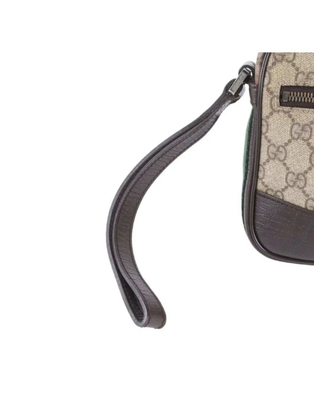 Gucci GG Split Sherry Line Leather Clutch Pouch Business